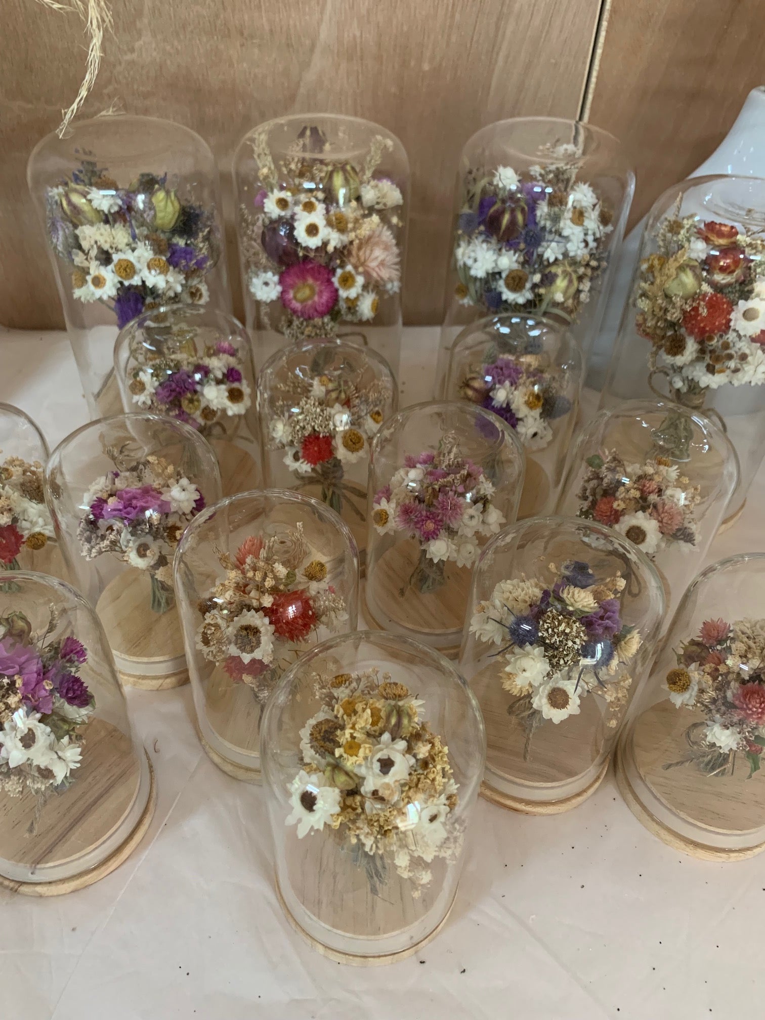 Dried flower domes wayswithwildflowers